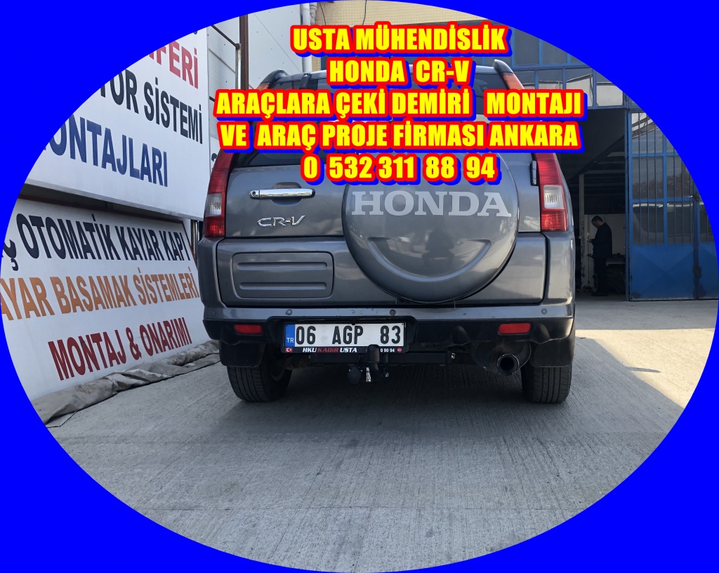 HONDA CR V ARAZİ TAŞITI ARAÇLARA ÇEKİ DEMİRİ TAKMA BAGLAMA MONTAJI VE